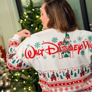Christmas Holiday Disney world Spirit Jersey for adults Size S (oversized)